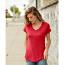 Anvil women's triblend v-neck tee