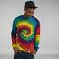 Long sleeve tie-dye T