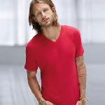 Anvil featherweight v-neck tee