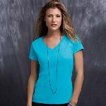 Anvil women's fashion basic v-neck tee