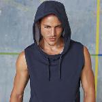 Sleeveless fleece sweatshirt