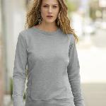 Anvil women's mid-scoop French terry sweatshirt