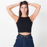 Cotton Spandex sleeveless crop top (8369)