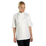 Chef's jacket short sleeve press stud (DC08CS)