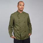 Chef's jacket stud button, technicolour long sleeve (DD56)