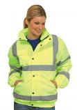 Uneek UC804 High Visibility Bomber Jacket (Padded & Lined)