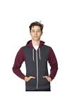 Two-tone flex fleece zip hoodie (F497)