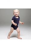 Short sleeve baby rib one-piece