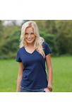 H7132 Tagless Organic Women's V-Neck T-shirt