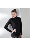 Women's long sleeved roll neck top