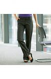 Women's polyester bootleg trousers