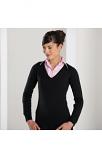 Women's v-neck knitted sweater