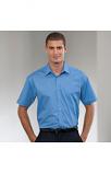 Short sleeve polycotton easycare poplin shirt