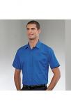 Short sleeve pure cotton easycare poplin shirt