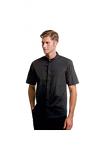 Bar shirt mandarin collar short sleeve