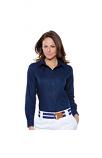 Women's workplace Oxford blouse long sleeved