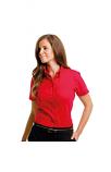 Women's corporate Oxford blouse short sleeved