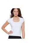 Women's corporate top scoop neck