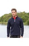 ¼ zip long sleeve fleece piped