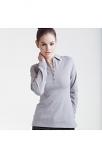 Women's long sleeve stretch polo