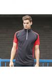 Teamsport panel polo zip neck